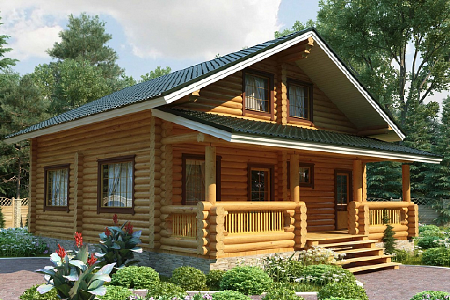 Дом из бревна VZ-162